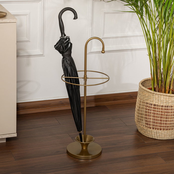 Aberto Design Paragüero de Metal Dorado